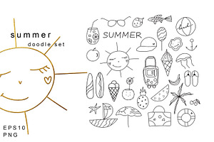 Summer Doodles And Patterns
