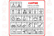 Camping Icons - Dingbat Font, a Symbol Font by WADLEN (Thumbnail 2 of 7)
