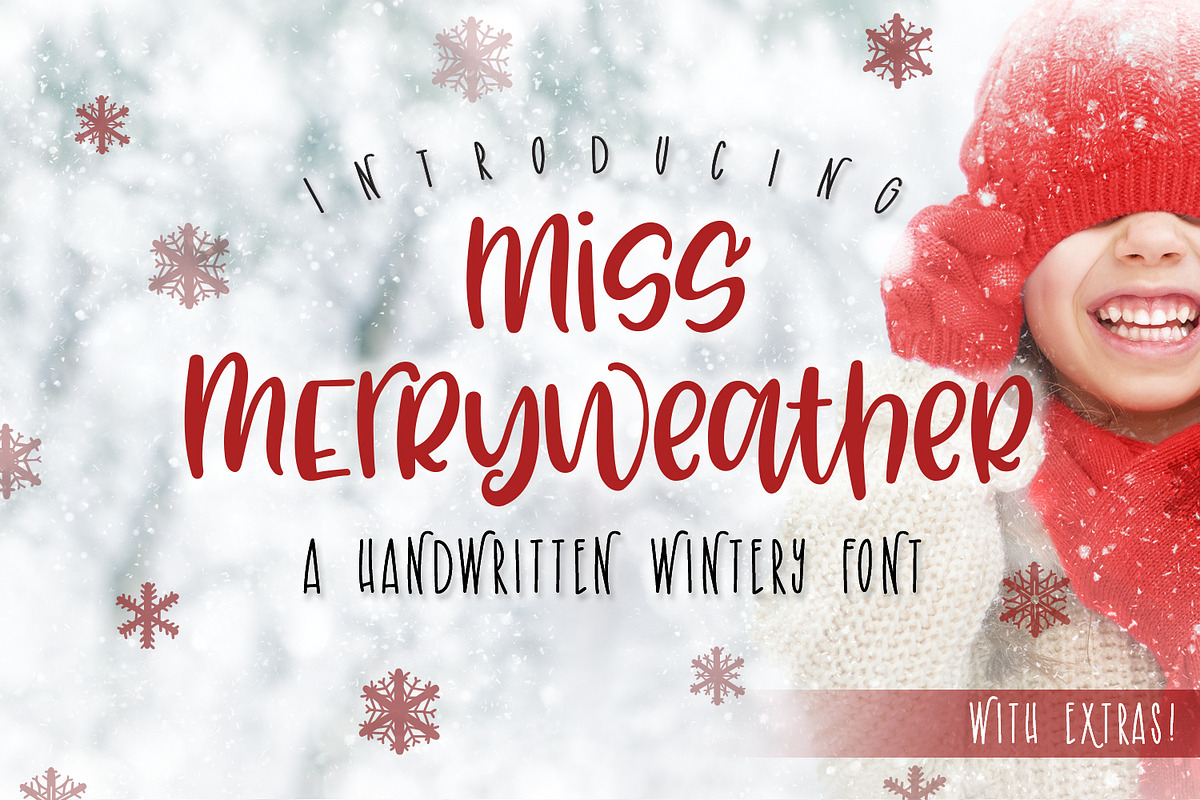 Miss Merryweather Font, a Sans Serif Font by A Little Smidge (Photo 1 of 7)