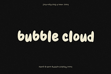 Bubble Cloud Handwritten Bold Font