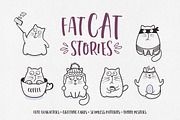 Funny Cat Illustrations Set, an Illustration by Teneresa (Thumbnail 1 of 5)