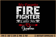 Favorite Firefighter Call Me Grandma, an Illustration by Handy Arts Studio (Thumbnail 1 of 3)