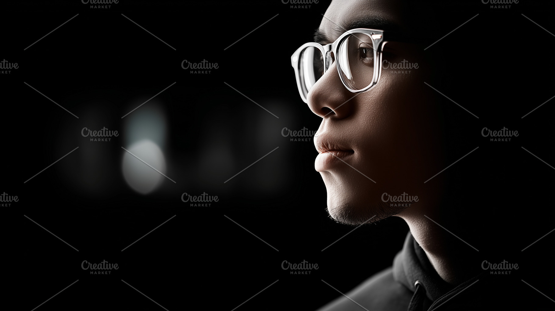 Side profile portrait of a young man, a Person Photo by MistyDay