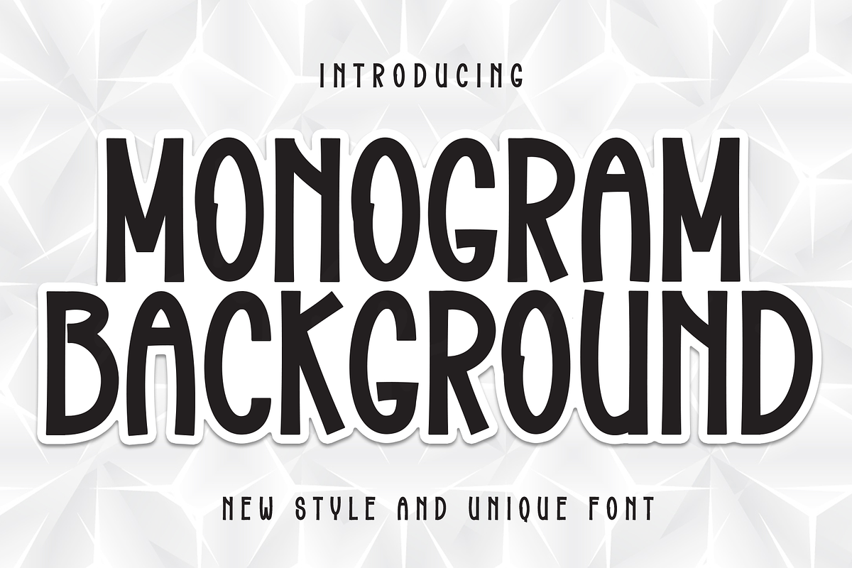 Monogram Background | Script Font, a Handwritten Font by Scratchones (Photo 1 of 8)