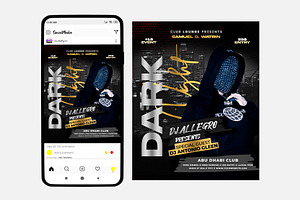 Dark Night Events Instagram (PSD)