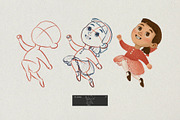 Character Design Kids. Stamp Brushes, a Brush Add-On by Maria Summer (Thumbnail 5 of 10)