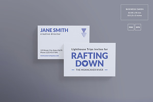 Business Cards Rafting