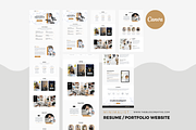 Minimalist Canva Resume Website, a Landing Page Template by The Blog Creative (Thumbnail 3 of 9)