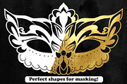 Facial Masks Photoshop Stamp Brushes, a Brush Add-On by ArtistMef (Thumbnail 4 of 4)