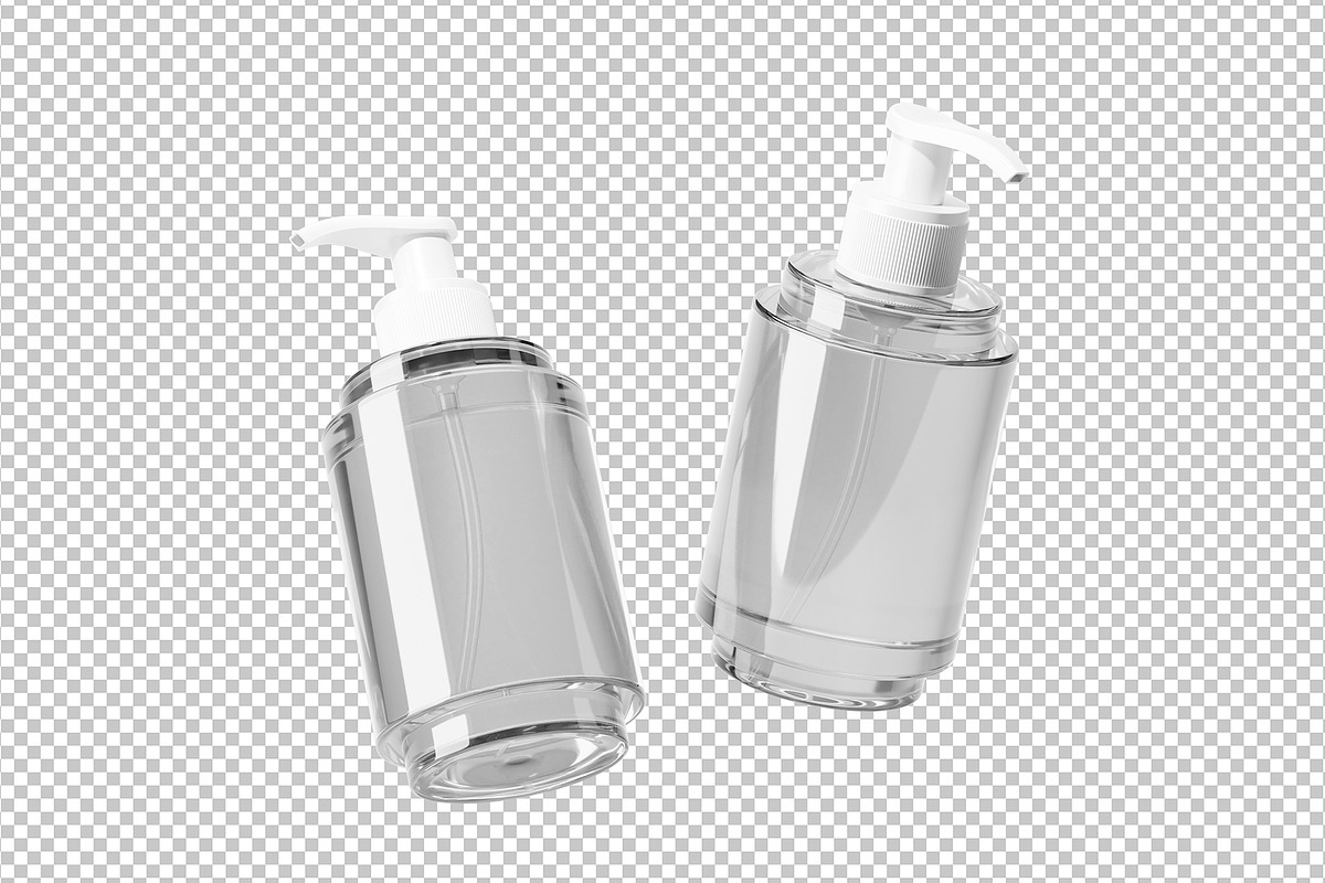 Cosmetic Pump Bottle Mockup, a Packaging Mockup by Akebareee (Photo 2 of 3)