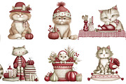 Thanksgiving Cat Clipart, an Illustration by DreamArtGraphic (Thumbnail 4 of 5)