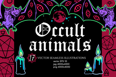 Occult animals, an Illustration by Victoria Bat