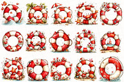 Whimsical Summer Lifebuoy Clipart, an Illustration by OK Design (Thumbnail 3 of 6)
