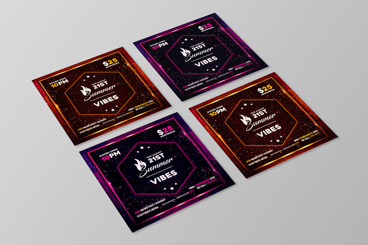 Summer - Flyer / Poster, a Flyer Template by VectorMedia (Photo 3 of 4)