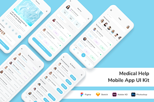 Medical Help Mobile App UI Kit