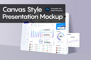Canvas Style Presentation Mockups