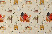 Cute house, sticker pack, a Texture Illustration by Izobova (Thumbnail 7 of 10)