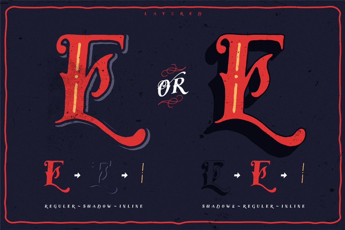 Tervia Font Family preview 2