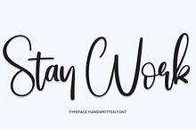 Stay Work | Script Font