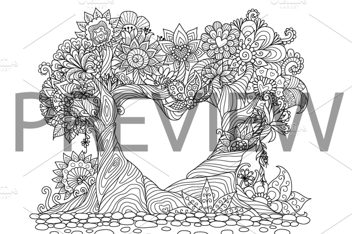 35 Valentine's coloring, an Animal Illustration by Somjai King (Photo 4 of 36)