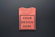 T-Shirt Mockup - Peach Edition, a Shirt Mockup by ForhadGFX (Thumbnail 4 of 12)