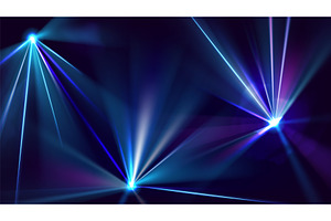 Laser show. Concert music stage with, an Illustration by Frogella