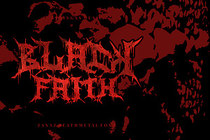 Zanaz - Deathmetal Font