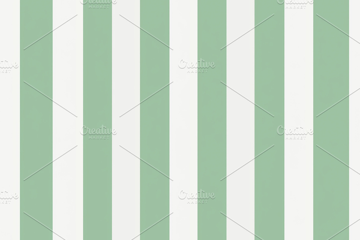 Seamless pattern, repeating vertical stripes creating a pale gre, a Pattern Graphic by Studio ANNA