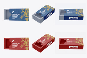 Sliding Box Mockup, a Product Mockup by OneVectorStock