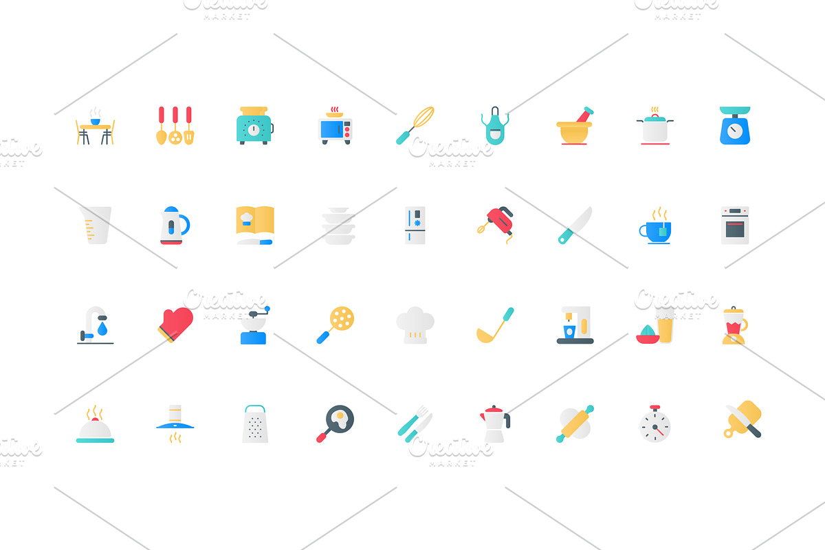 Chef tools and utensils, electrical, an Object Illustration by Lemberg Vector
