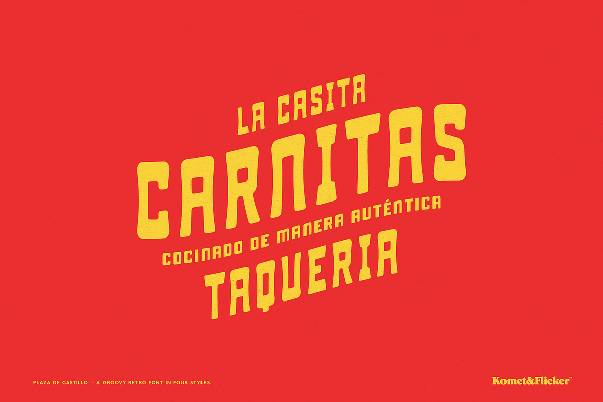 Plaza de Castillo, a Sans Serif Font by Komet & Flicker (Photo 8 of 12)