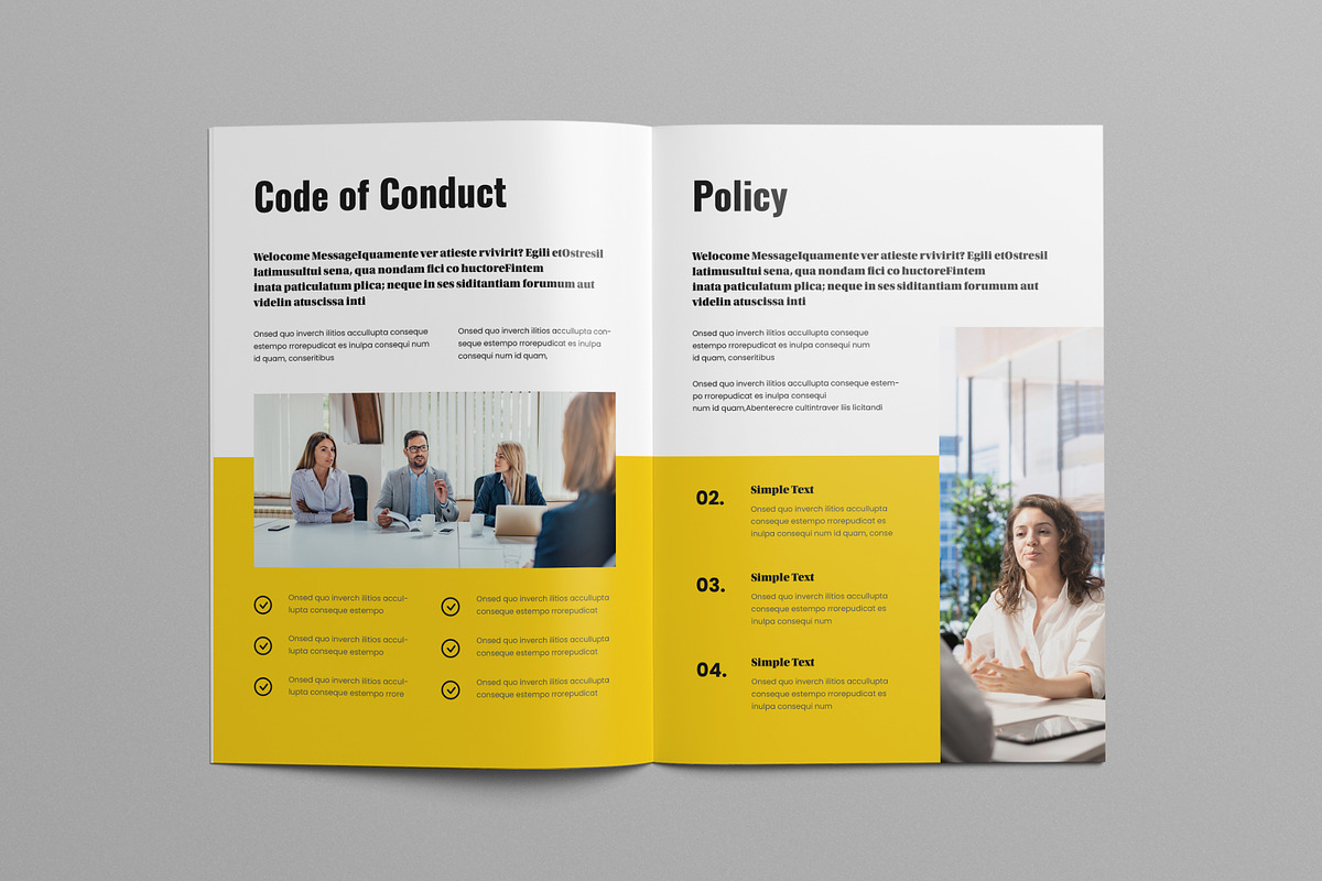 Employee Handbook Layout, a Brochure Template by Pixelpick (Photo 4 of 9)