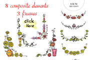 Indian Flowers - 55 objects+, an Illustration by Zooza Art (Thumbnail 4 of 9)