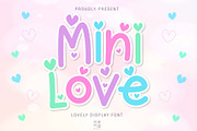 Mini Love Font, a Handwritten Font by KengGraphic (Thumbnail 1 of 8)