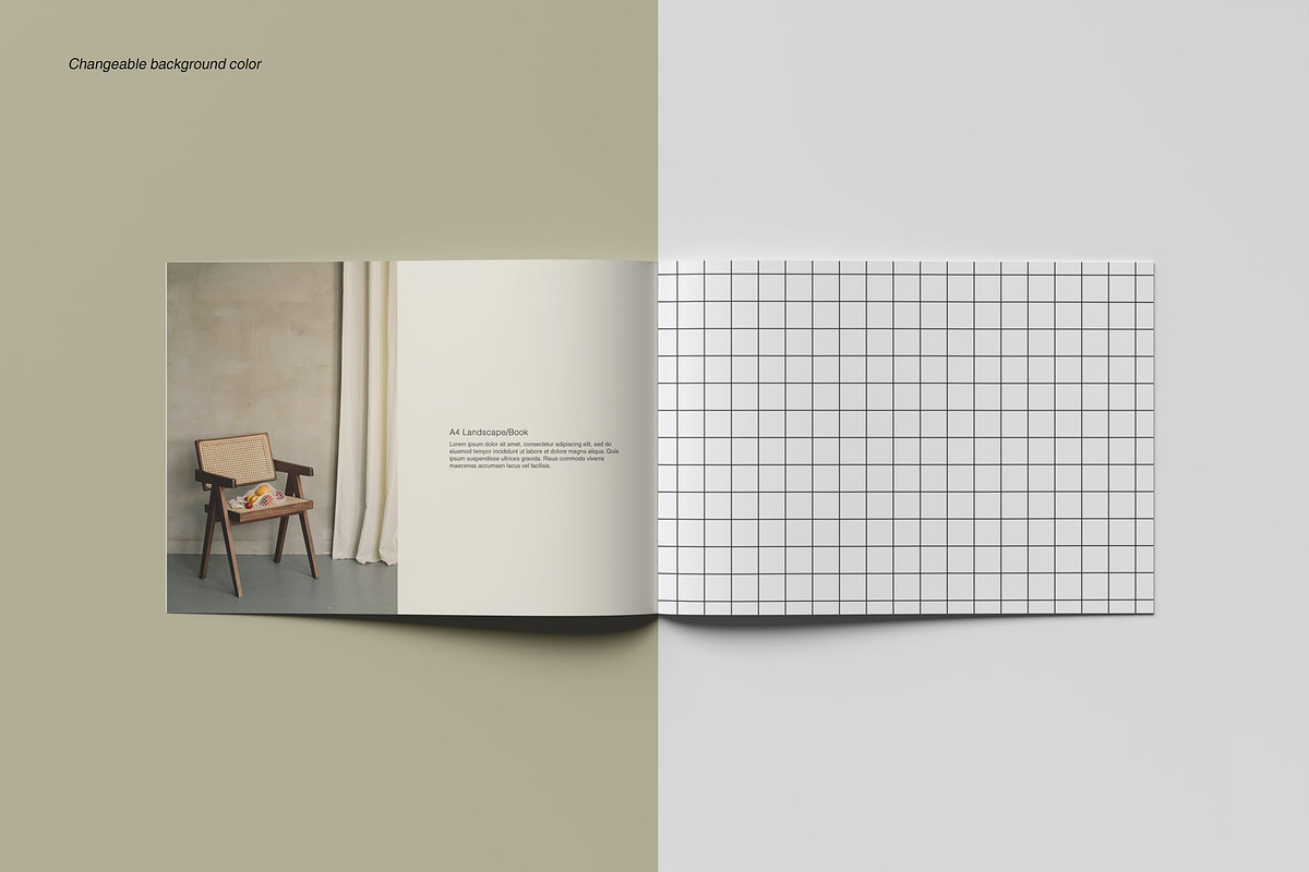 Landscape Brochure/Book Mockup, a Books & Magazine Mockup by Jestdio (Photo 3 of 15)
