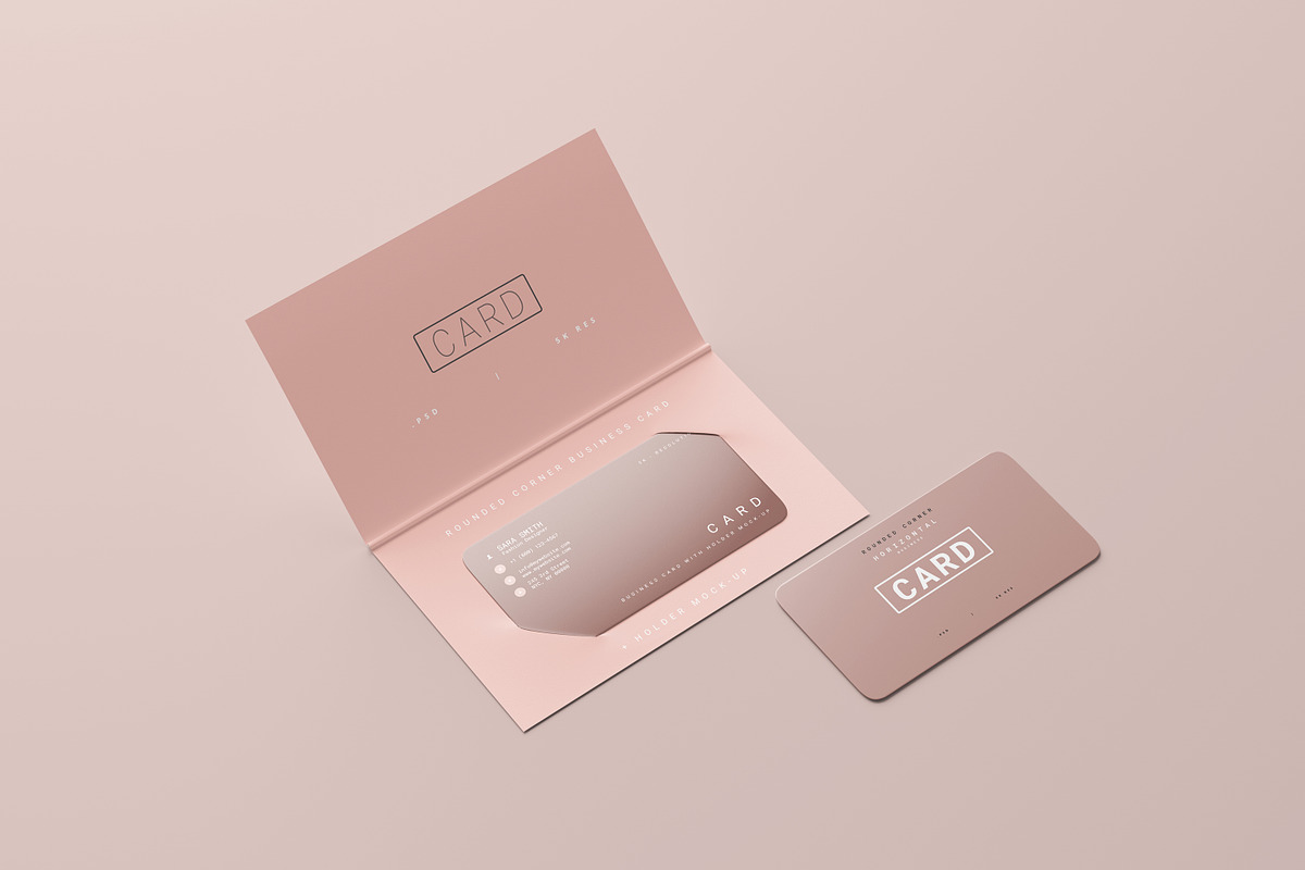 Business Card with Holder Mockups, a Print Template by pmvch (Photo 9 of 11)