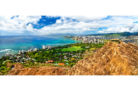 View of Waikiki in Honolulu city, a Nature Photo by Leonid Andronov