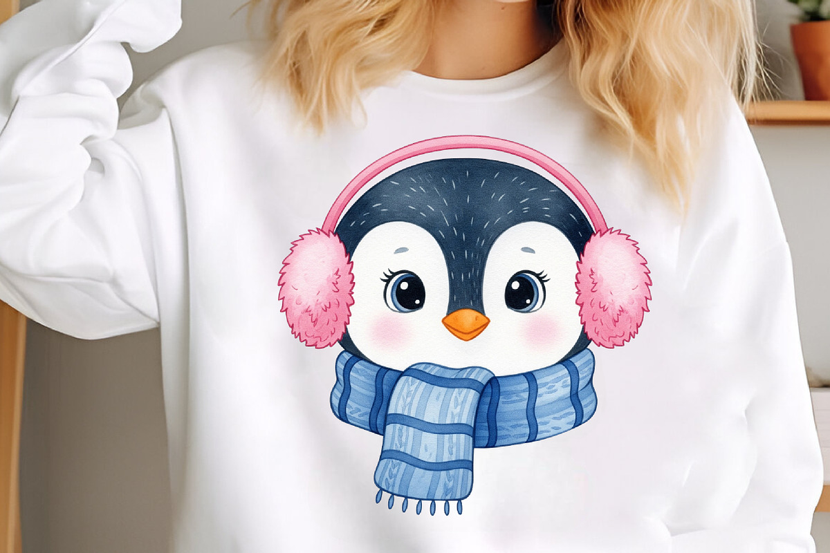 Cute Christmas Animals Clipart, an Illustration by SinaCreation (Photo 4 of 7)