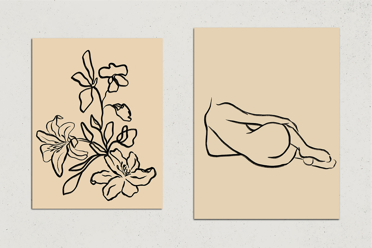 12 Simple Lines Posters, a Decorative Illustration by Miracles Everywhere (Photo 5 of 7)