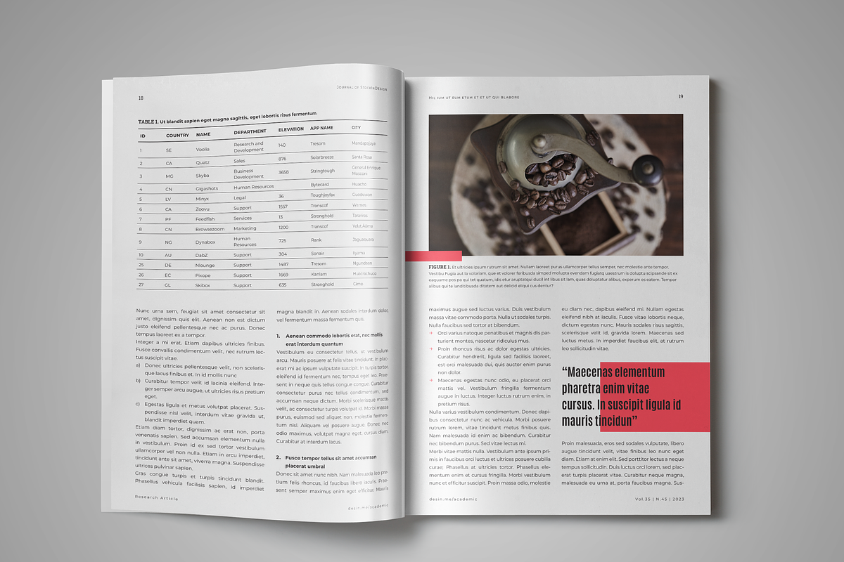 Academic Journal Template, a Brochure Template by StockInDesign (Photo 4 of 11)