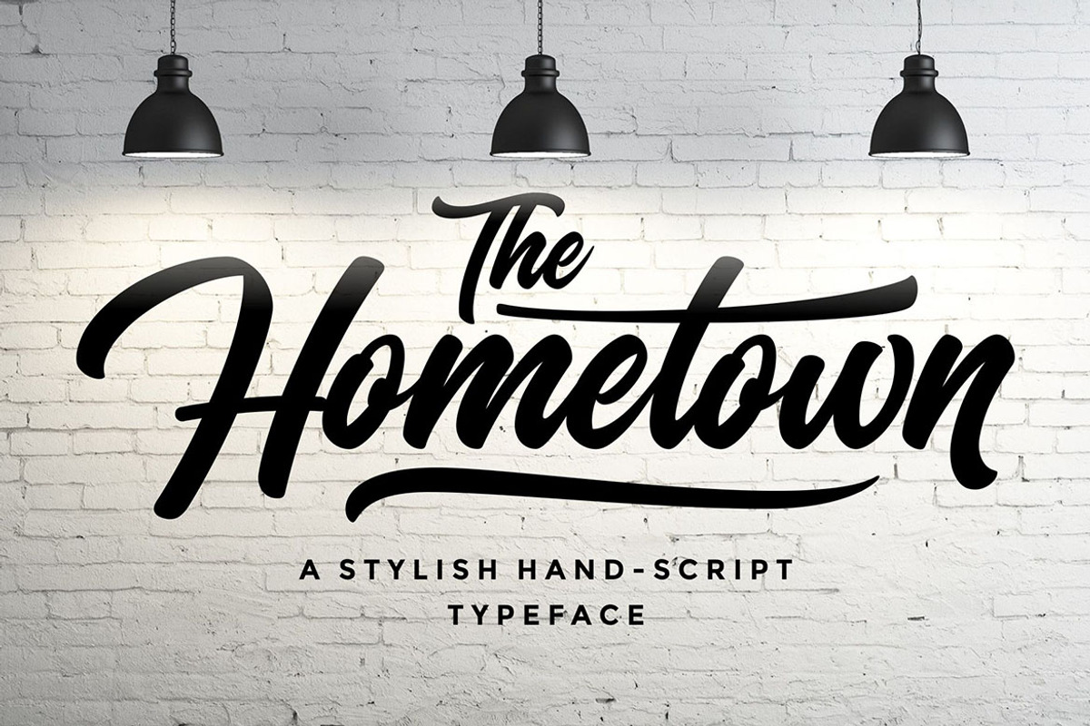 The Hometown Script, a Script Font by TVartworks (Photo 1 of 7)