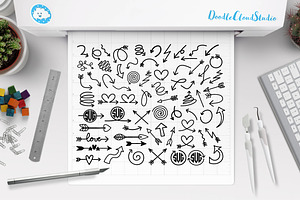 68 Arrows SVG Doodles Bundle