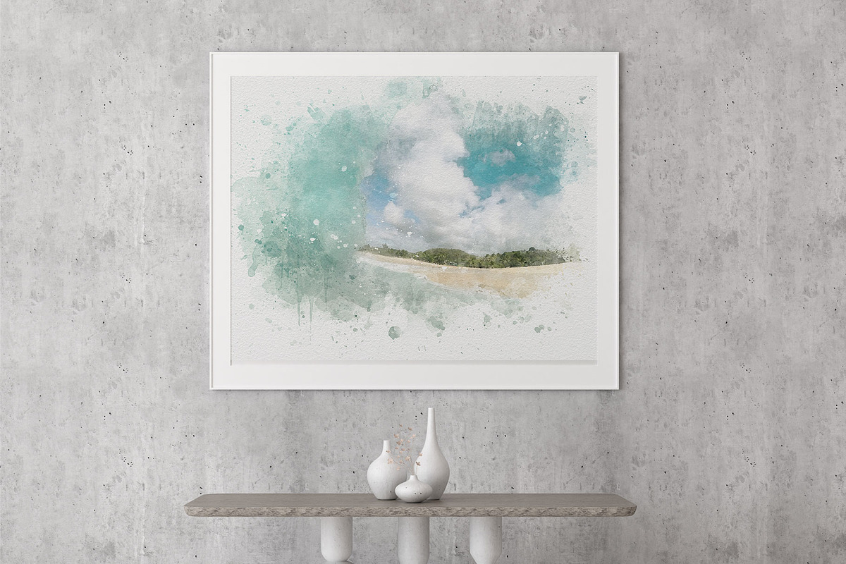 Mysterious Watercolor Landscapes 2, a Background Graphic by Suna Kosem (Photo 13 of 14)