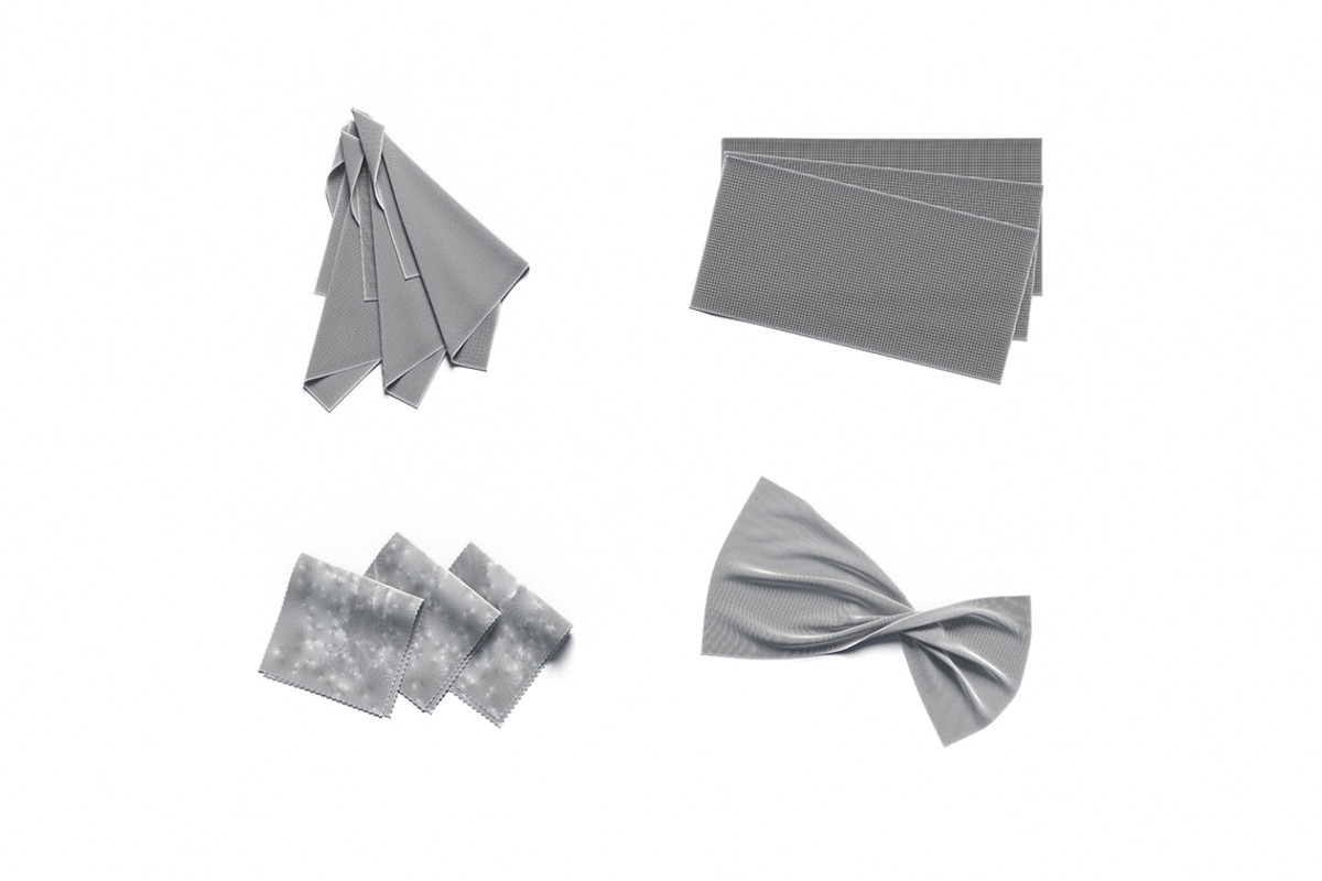 White Crumpled Fabric 3D Model, an Object 3D Model by rebrandy (Photo 9 of 9)
