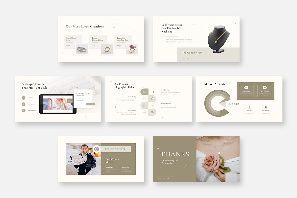 Jewelry Presentation Google Slides, a Presentation Template by Premast (Photo 2 of 3)