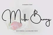 Milk Berry, a Handwritten Font by InermediaSTUDIO (Thumbnail 1 of 8)