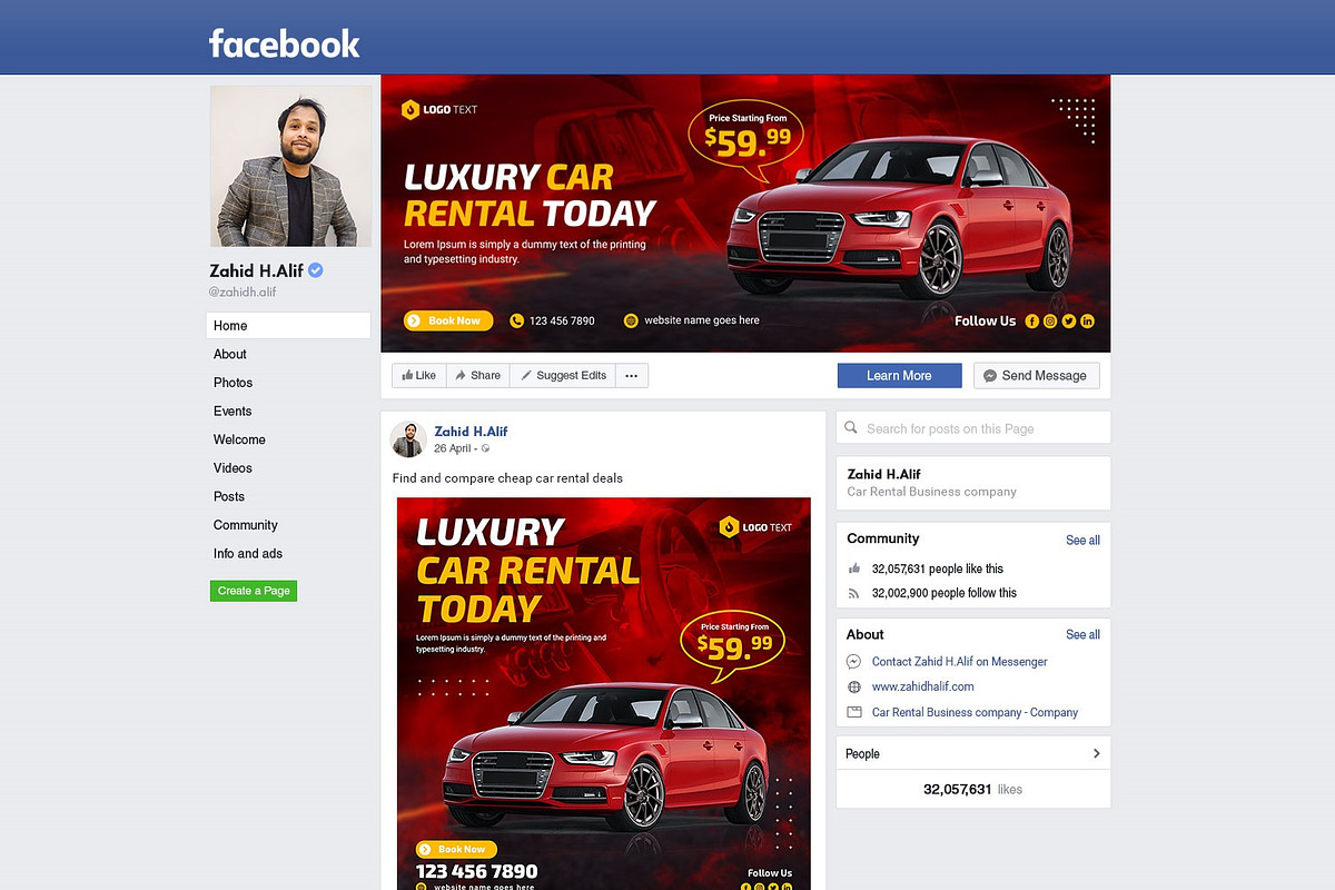 Social Media FB Cover and Flyer Post, a Social Media Template by zahidhossainalif (Photo 2 of 4)