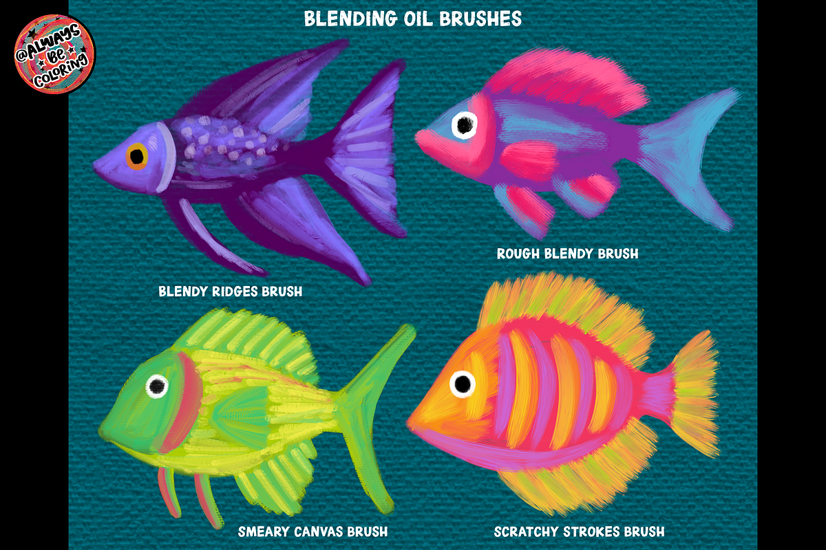 Procreate Impasto Thick Oil Paints, a Brush Add-On by AlwaysBeColoring (Photo 6 of 16)
