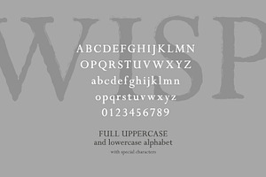 Wisper - Distressed Serif Font