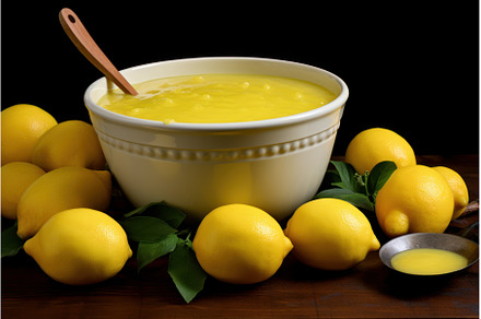 Tangy Lemon sauce. Generate Ai, a Food & Drink Photo by Ylivdesign